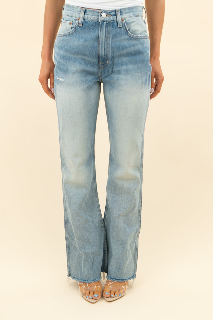 etica light wash wide leg raw hem jeans (27)