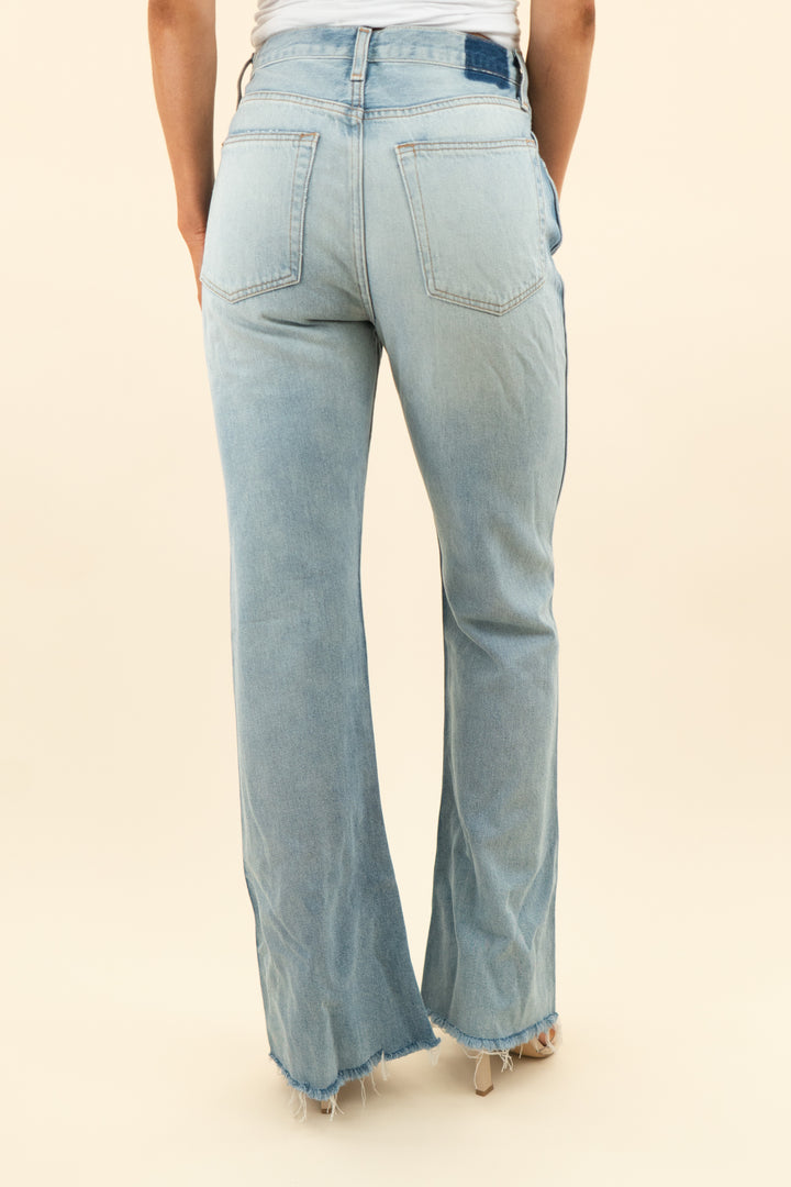etica light wash wide leg raw hem jeans (27)