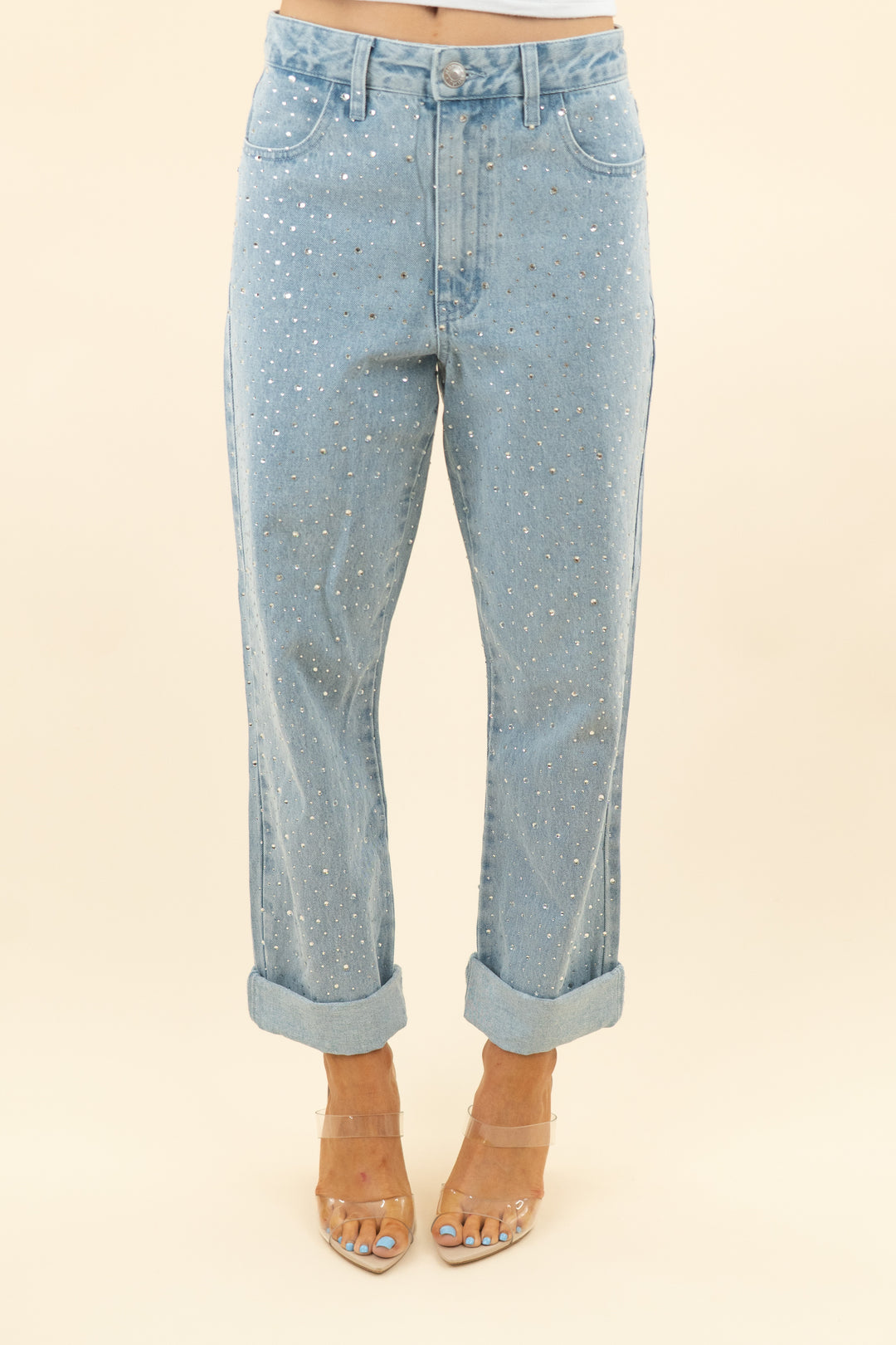 show me your mumu jeans w/ crystals (27; retail $238)