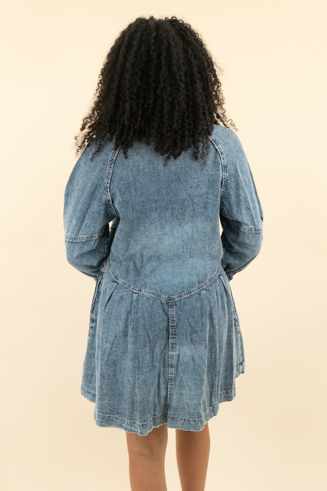 we the free chambray shirtdress (s; retail $128)