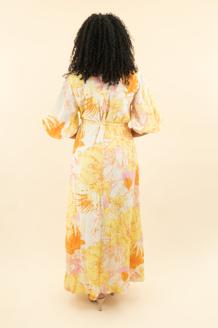 maeve yellow & orange floral shirtdress (s; retail $188)