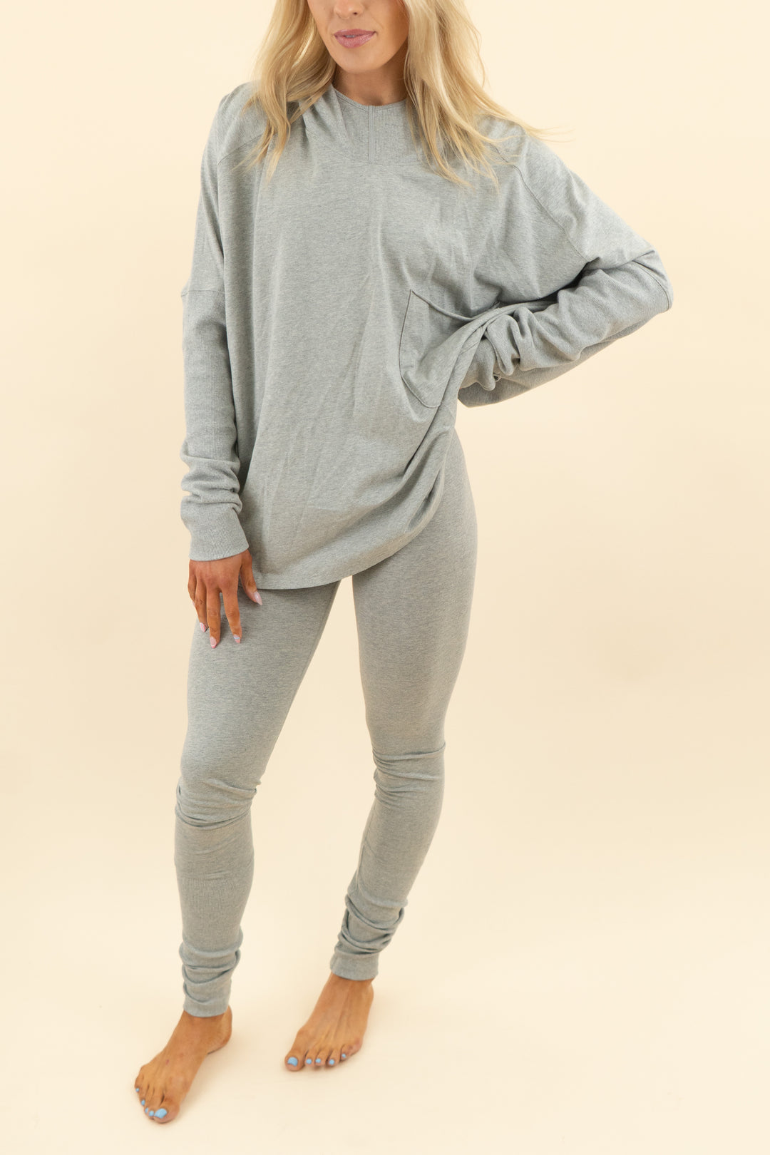 fp movement lightweight hoodie pullover & legging set nwt (s; retail $108)