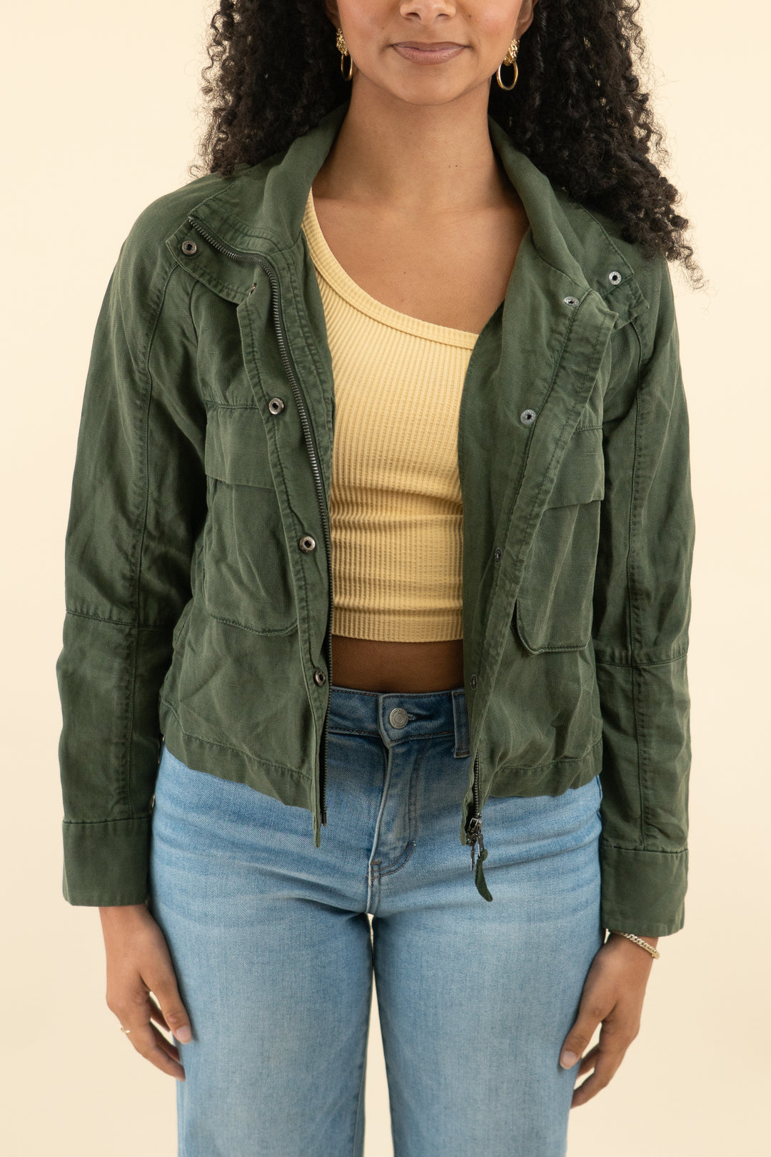 marrakech olive jacket (s; retail $234)
