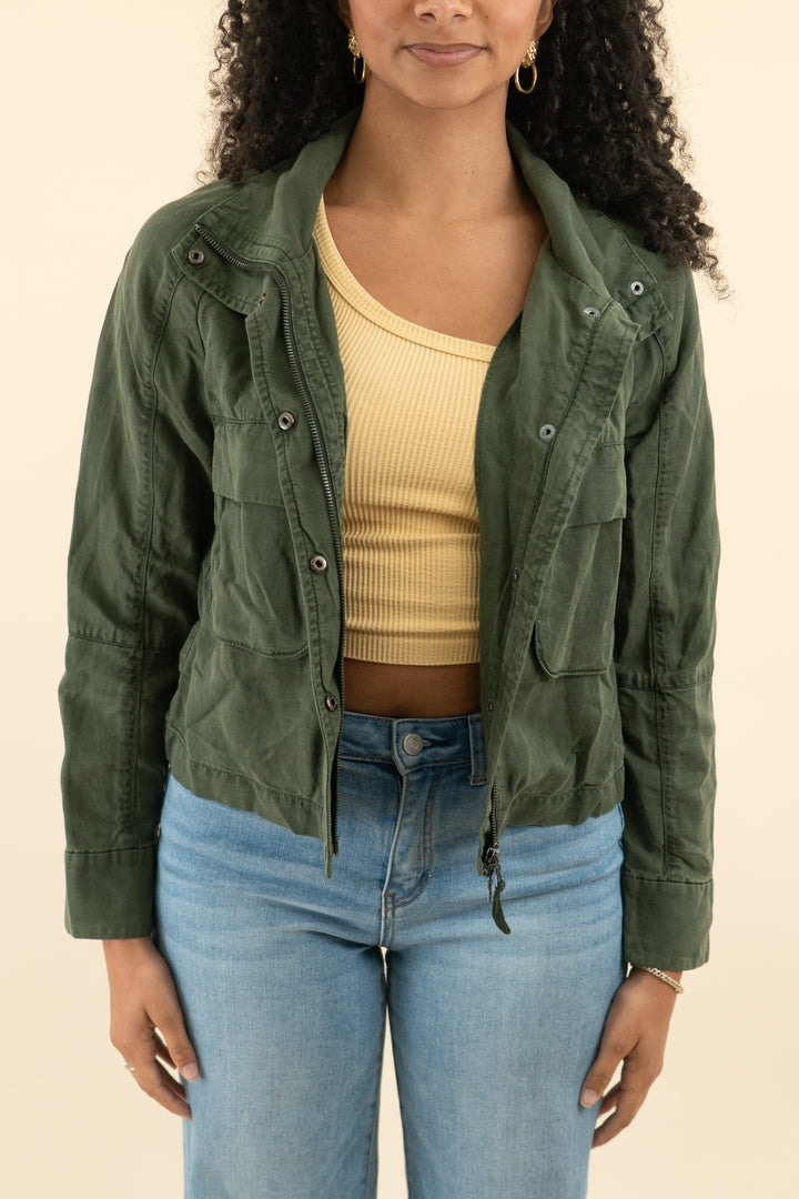 marrakech olive jacket (s; retail $234)