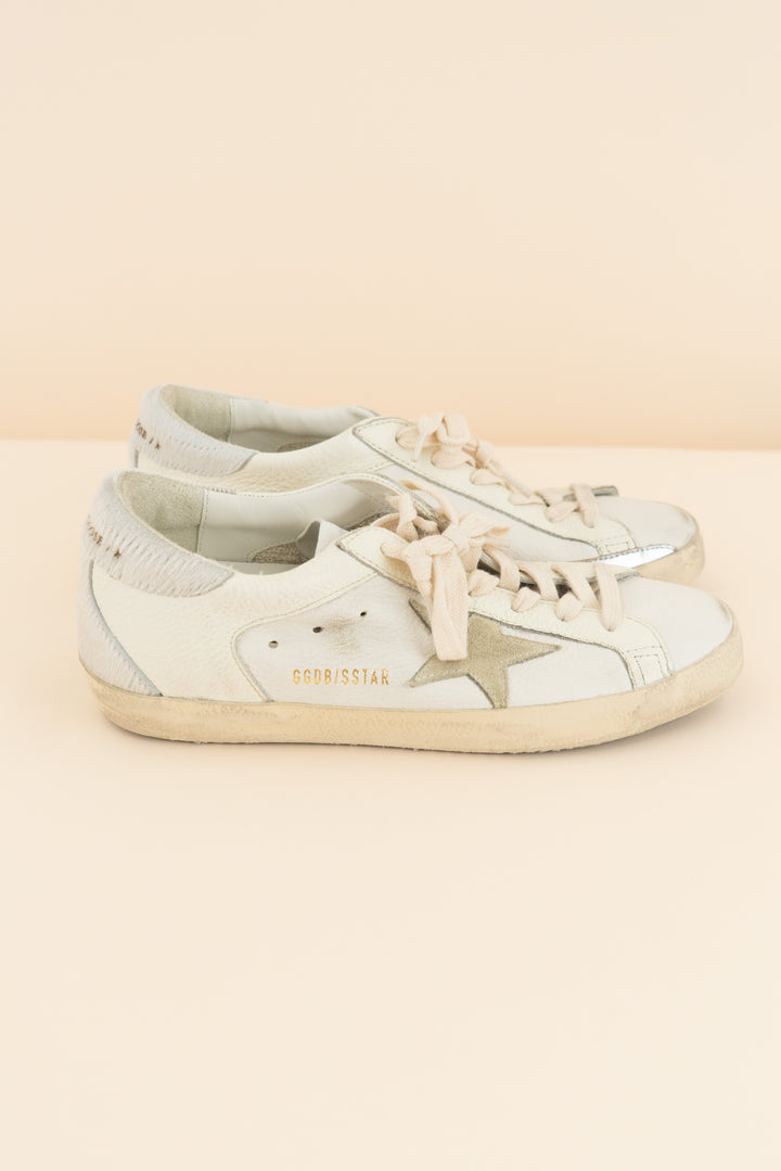 golden goose cream light pastel sneakers (38)