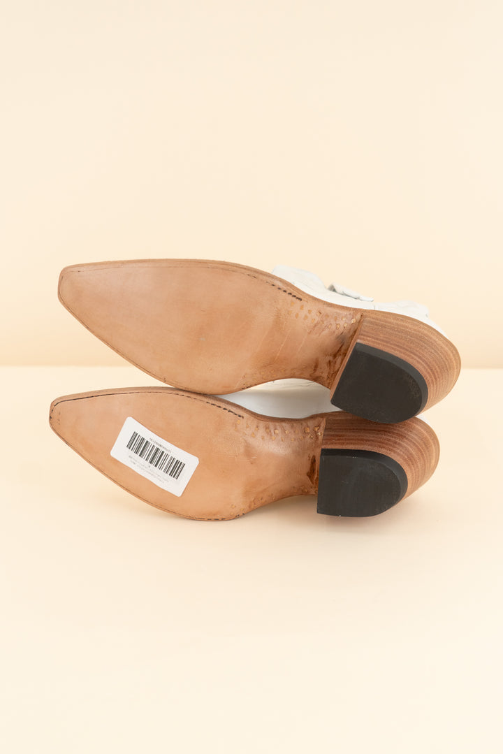 kemo sabe ivory cowgirl booties (8; retail $1000)