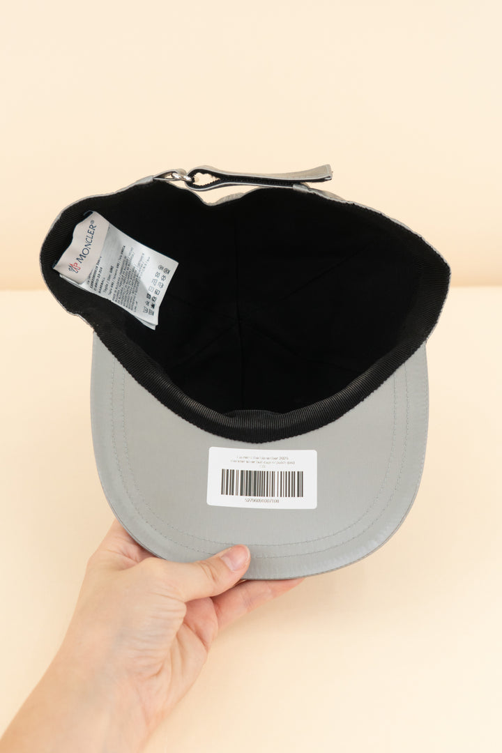 moncler silver ball cap w/ patch (os; retail $439)