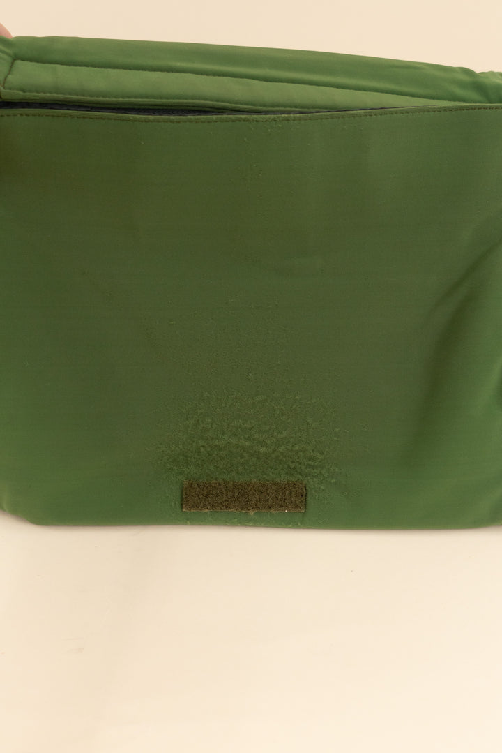 miu miu dark green cross body messenger bag