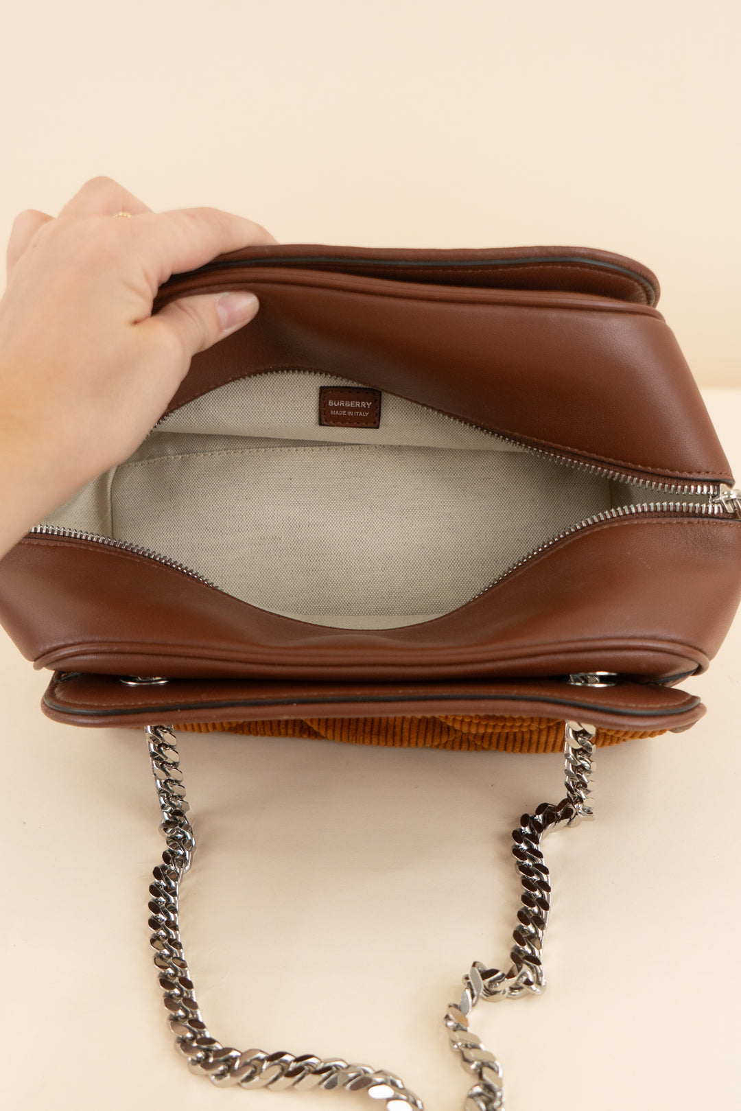 Burberry Brown Cube Bowling Bag, Limited-Edition (retail $1,700)