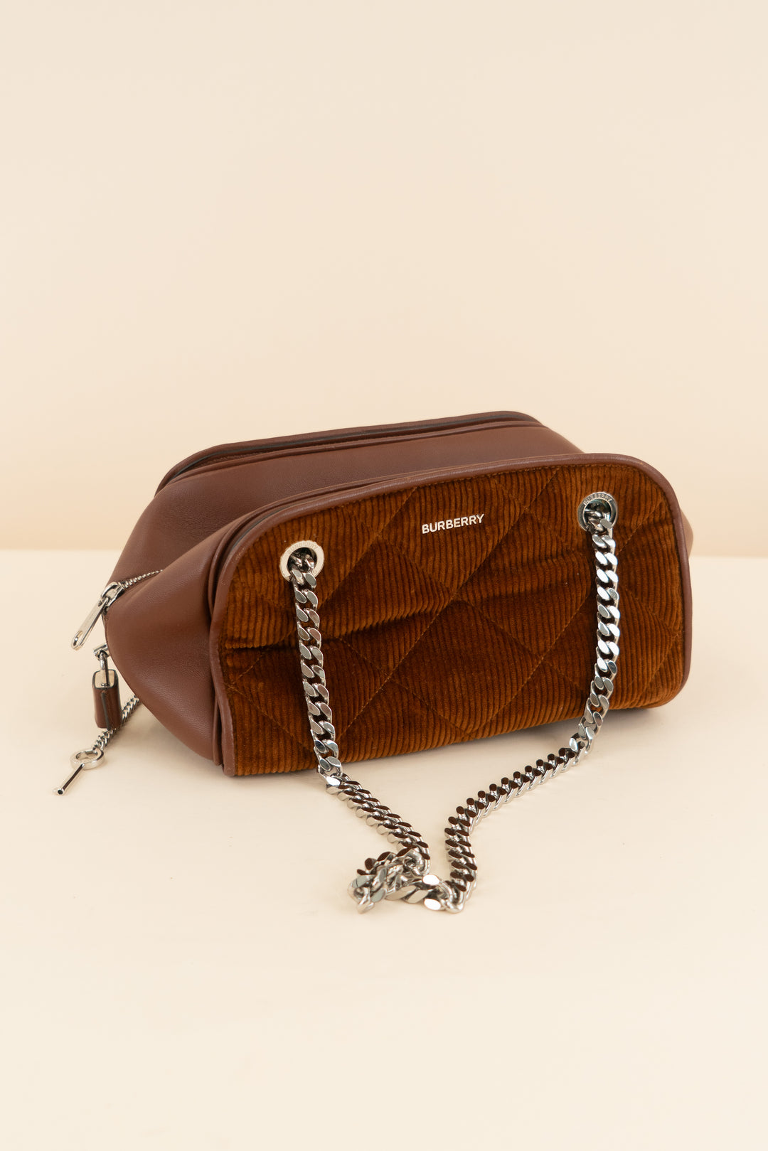 Burberry Brown Cube Bowling Bag, Limited-Edition (retail $1,700)