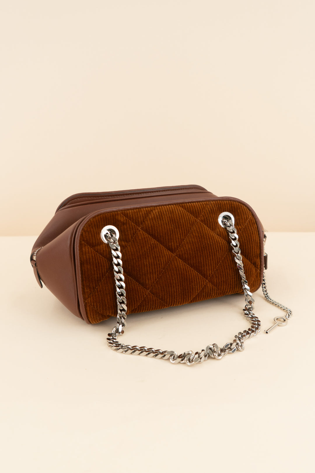 Burberry Brown Cube Bowling Bag, Limited-Edition (retail $1,700)