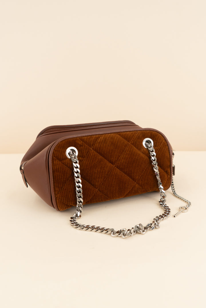 Burberry Brown Cube Bowling Bag, Limited-Edition (retail $1,700)