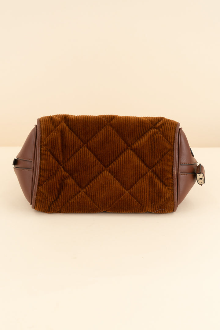 Burberry Brown Cube Bowling Bag, Limited-Edition (retail $1,700)