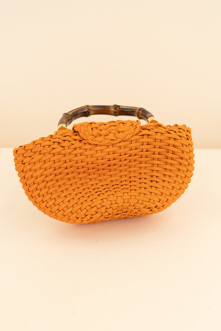 Fendi Woven Bag with Bamboo Handles (retail $1,450)
