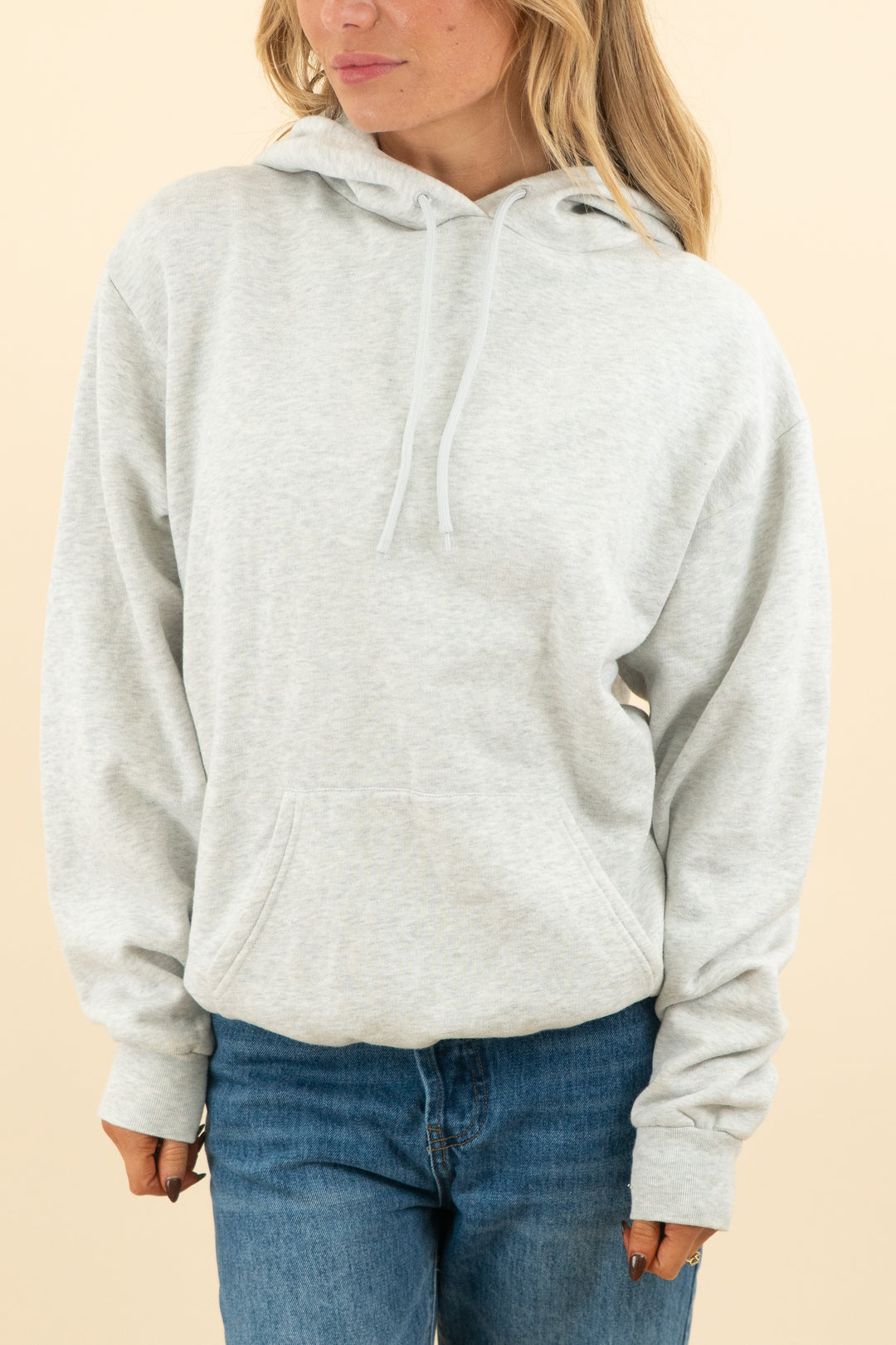 balenciaga gray hoodie w/ back embroidery (m; retail $1,200)