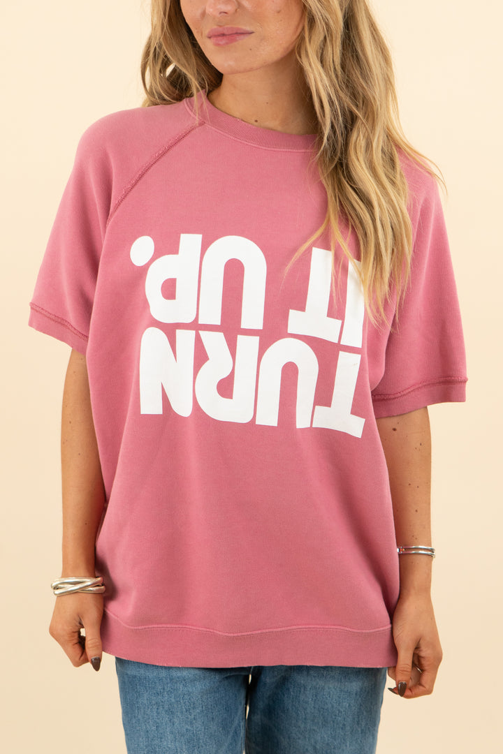 maison margiela "turn it up" s/s sweatshirt (italian 48; retail $650)