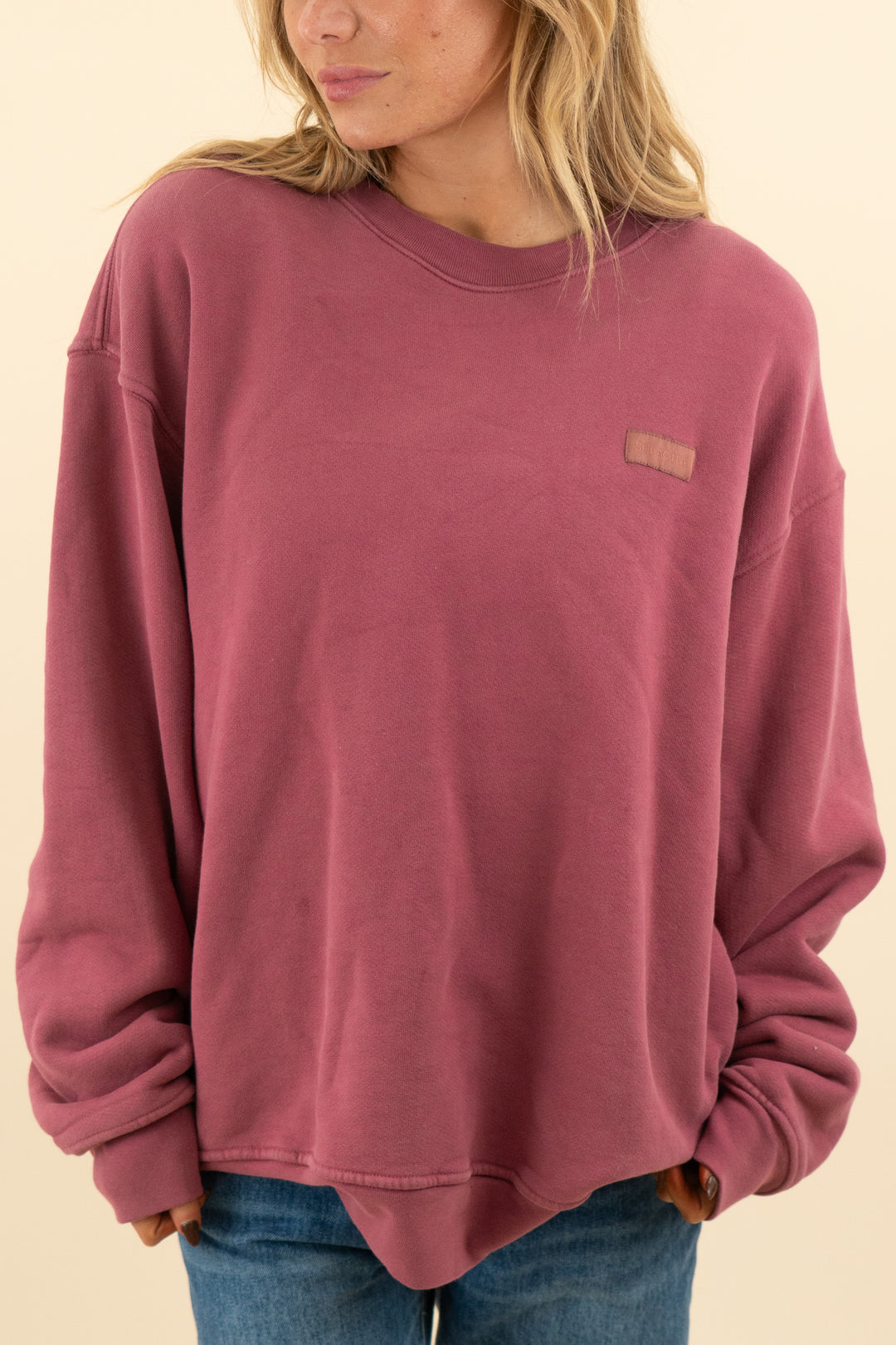 set active maroon crewneck sweatshirt (s; retail $108)