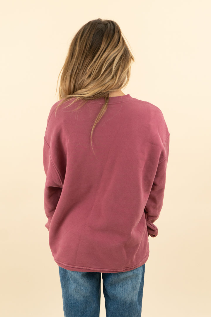 set active maroon crewneck sweatshirt (s; retail $108)