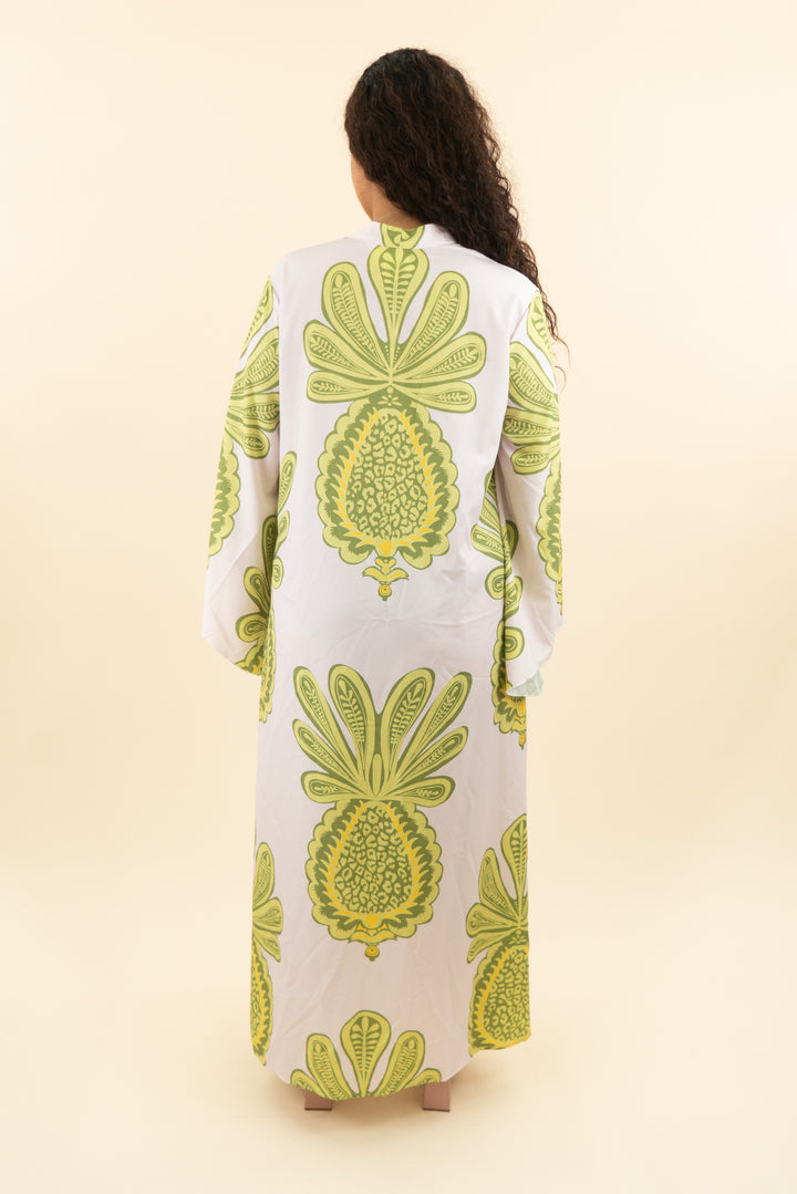 green & blush kaftan (l; retail $79)