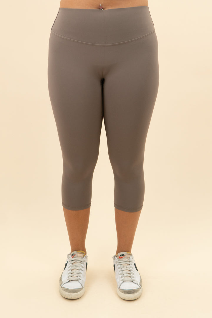 fabletics pure lux mocha high waist leggings nwt (l; retail $84)