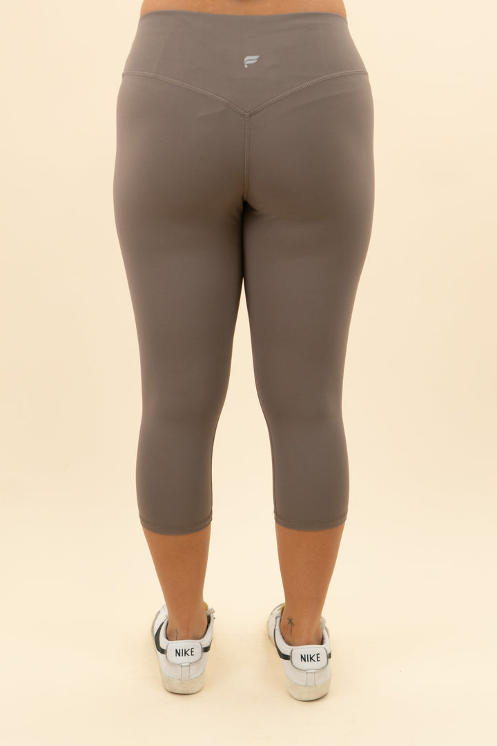 fabletics pure lux mocha high waist leggings nwt (l; retail $84)