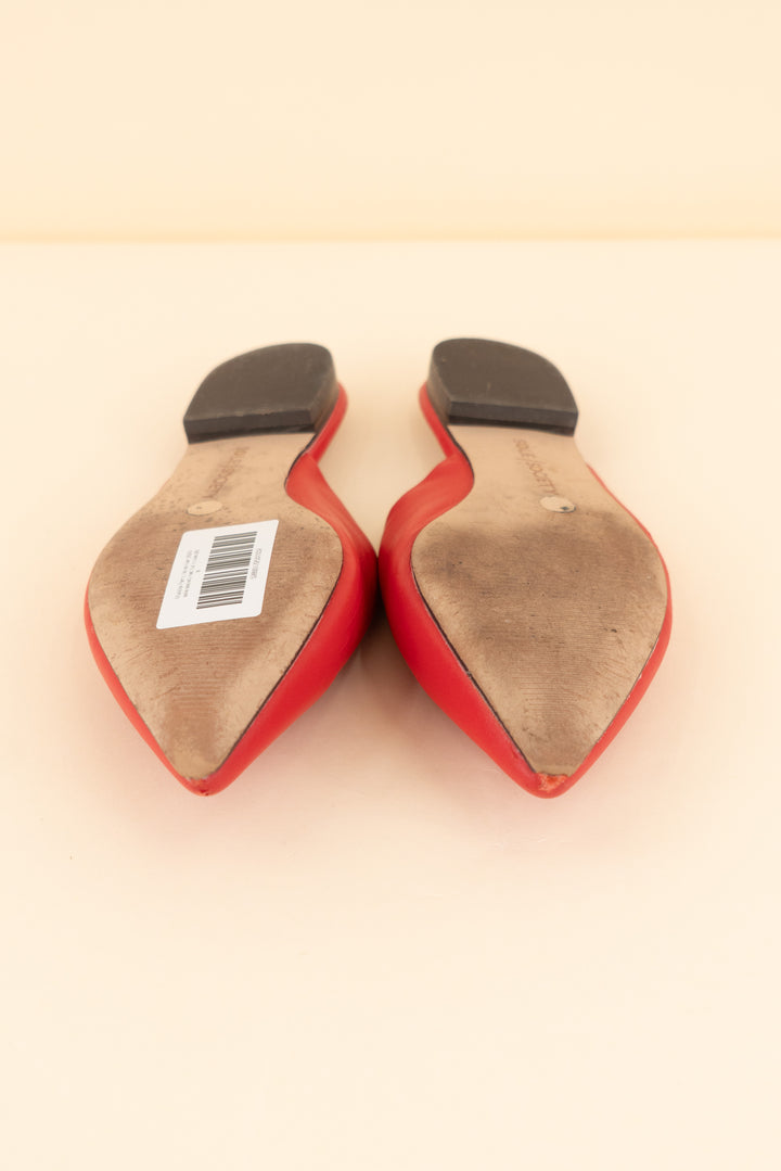 sole society red flat mules (8; retail $79.95)