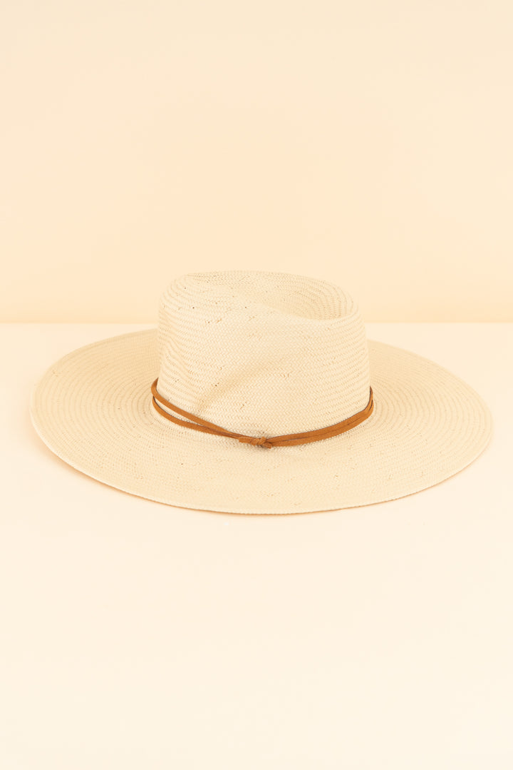 biltmore for madewell straw hat w/ double band in camel (os; retail $42)