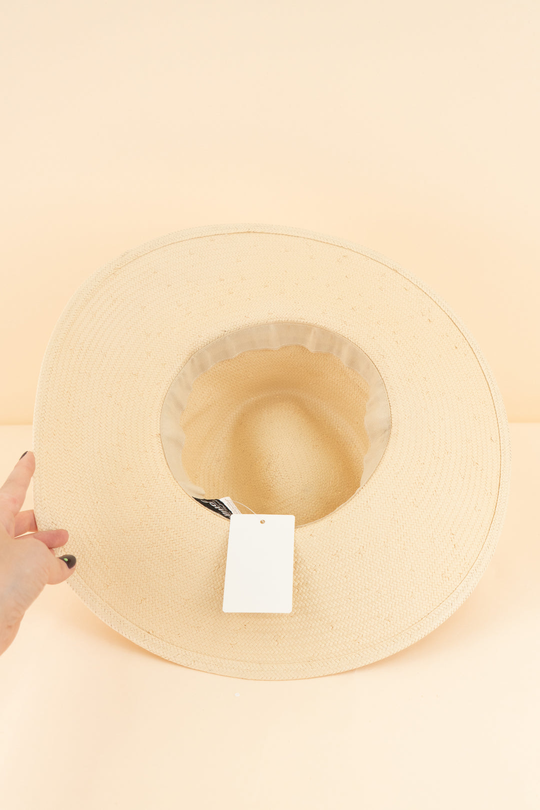 biltmore for madewell straw hat w/ double band in camel (os; retail $42)
