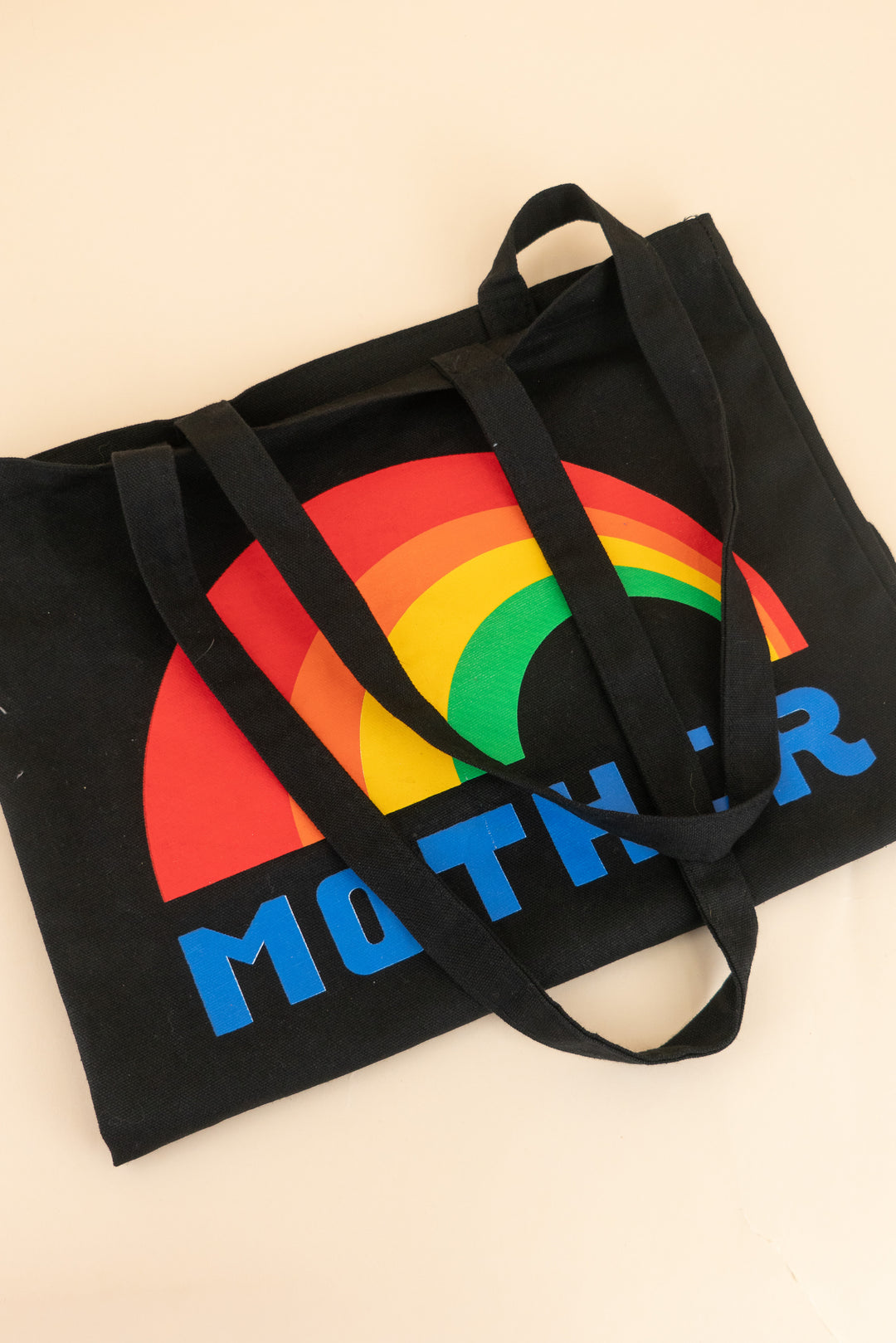 mother tote bag w/ rainbow & logo (os; retail $128)