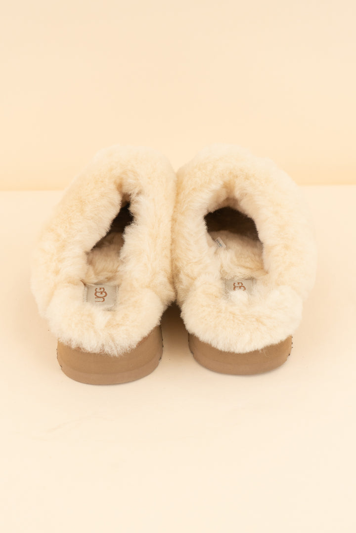 ugg shearling platform slippers (8; retail $155)