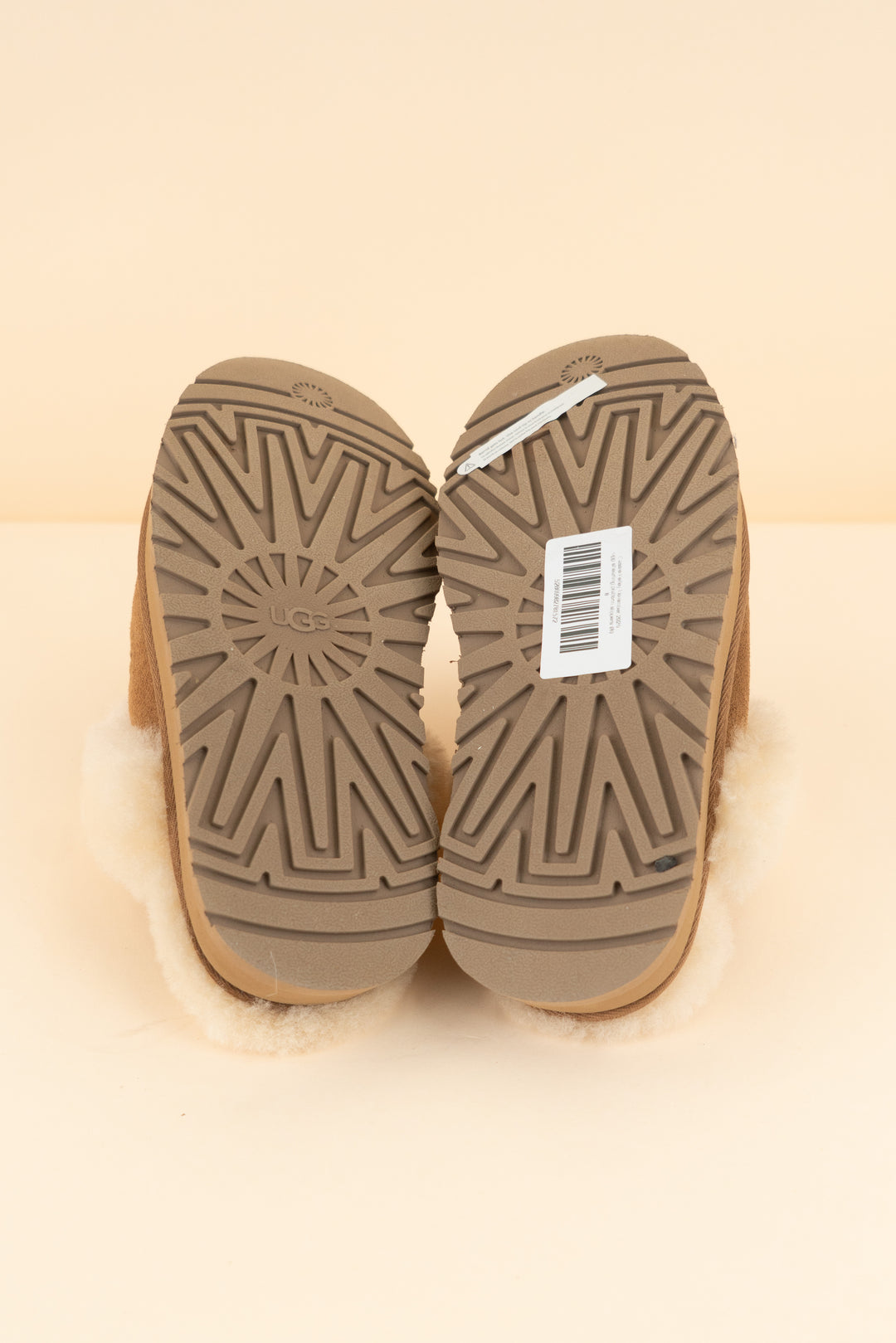 ugg shearling platform slippers (8; retail $155)