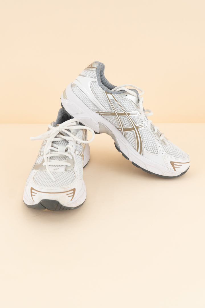 asics gel 1130 white / grey sneakers (8; retail $110)