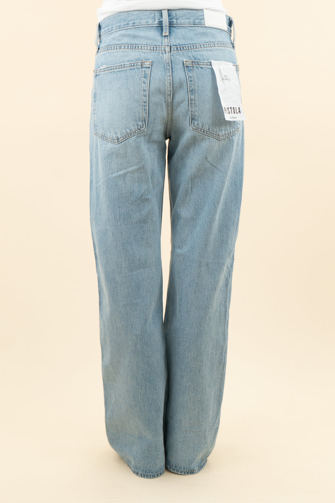 pistola light wash larsen flare jeans nwt (26; retail $198)