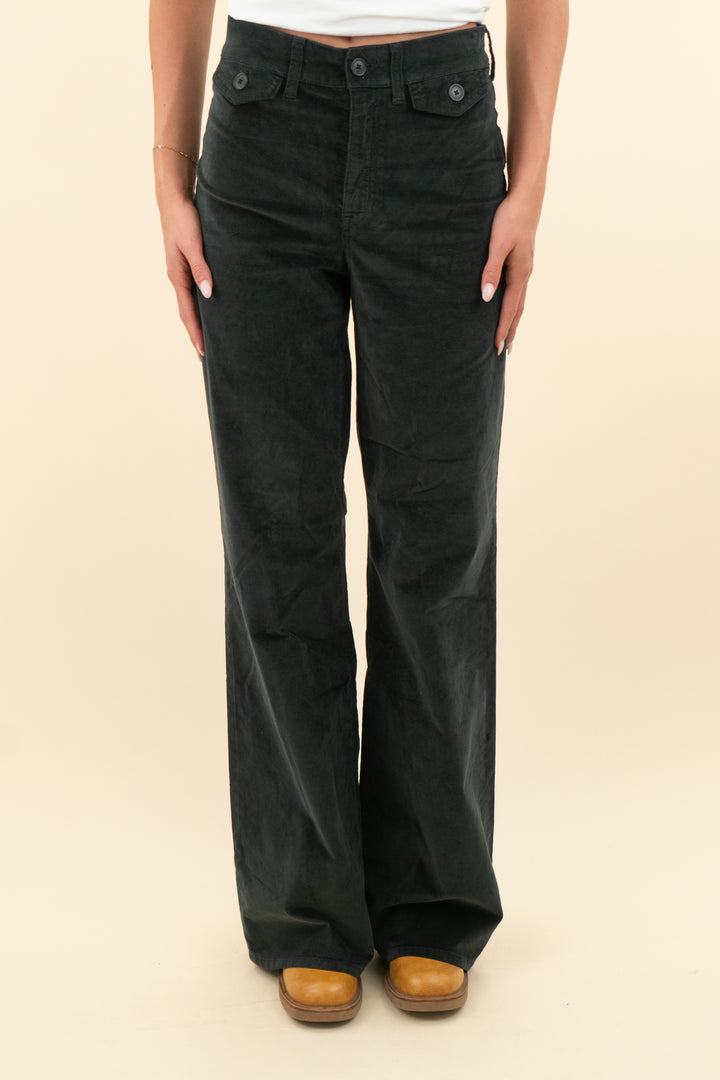 j. crew charcoal velvet flare trousers (25t; retail $148)