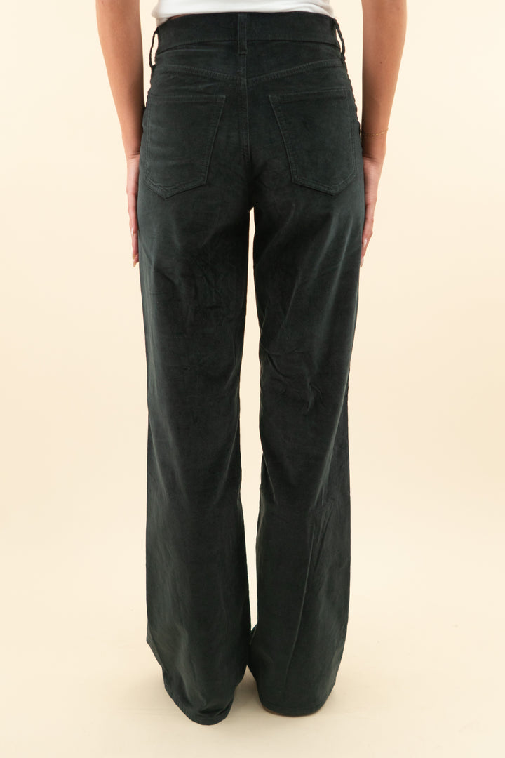 j. crew charcoal velvet flare trousers (25t; retail $148)