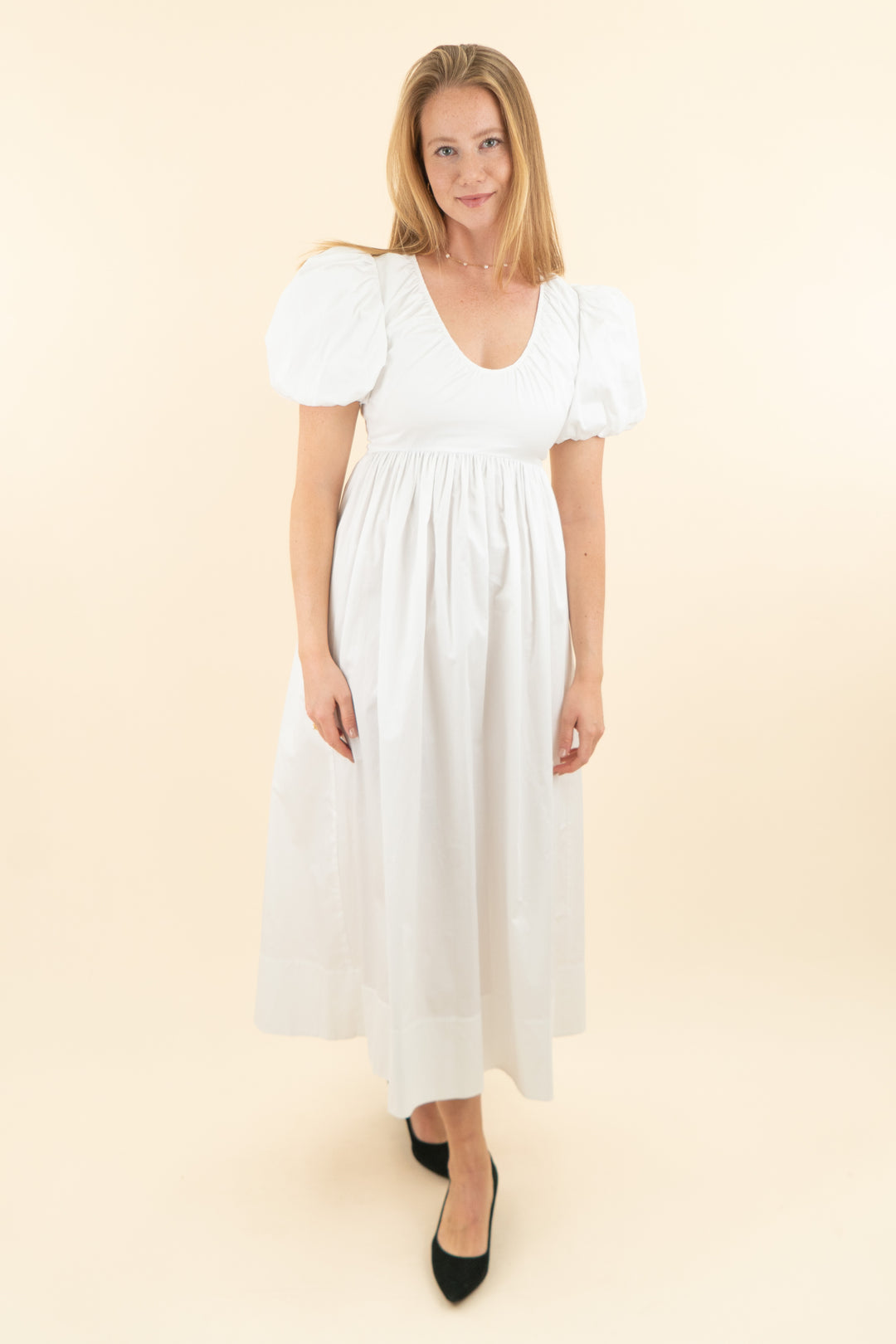 hunter bell white augusta maxi dress nwt (4; retail $485)