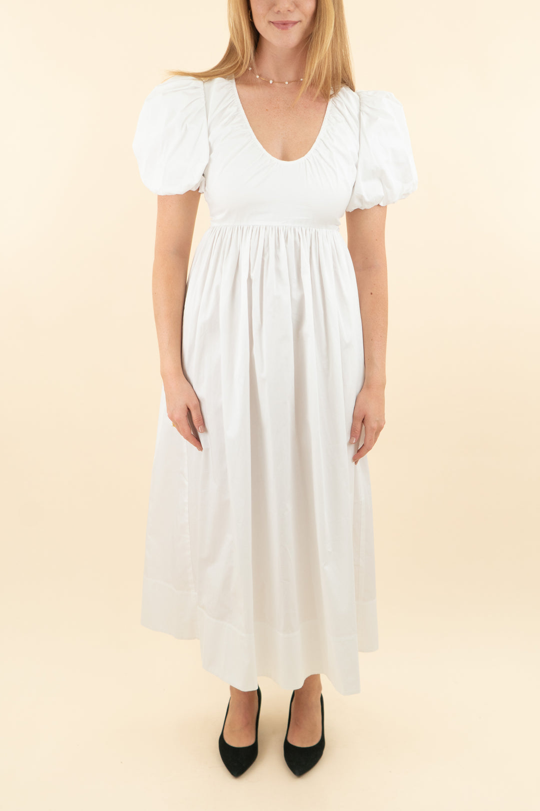 hunter bell white augusta maxi dress nwt (4; retail $485)