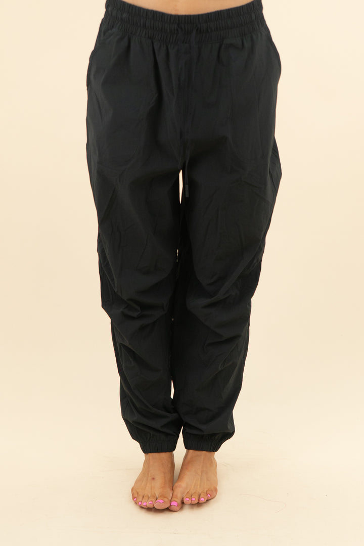 nuuds black drawstring joggers (m; retail $92)
