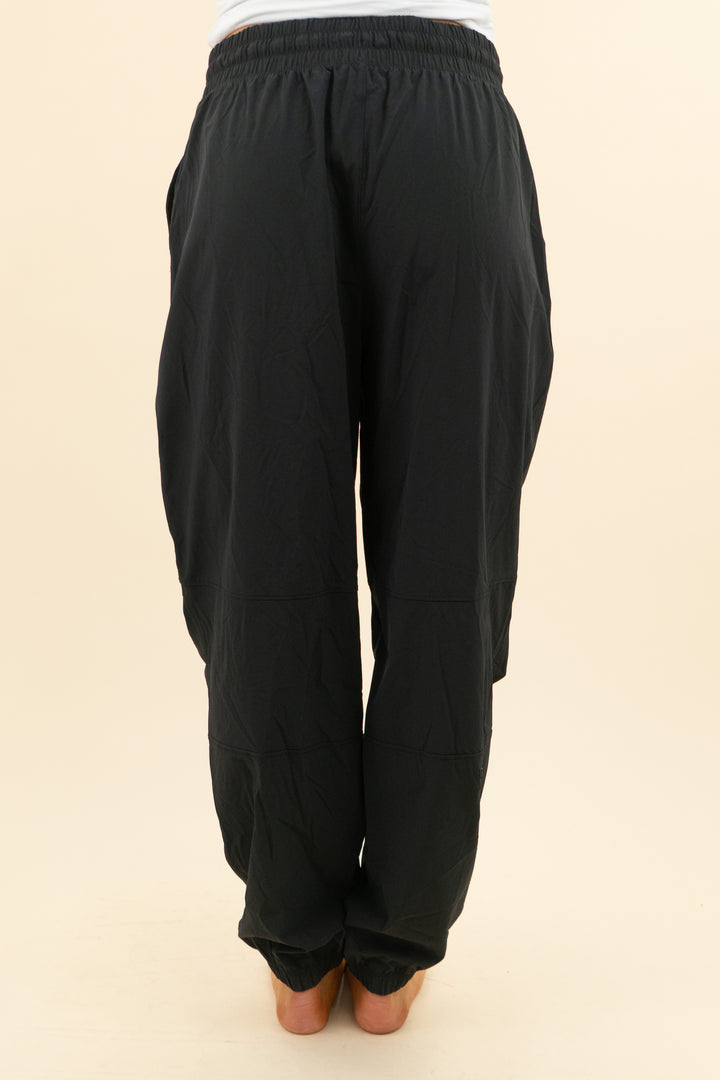 nuuds black drawstring joggers (m; retail $92)