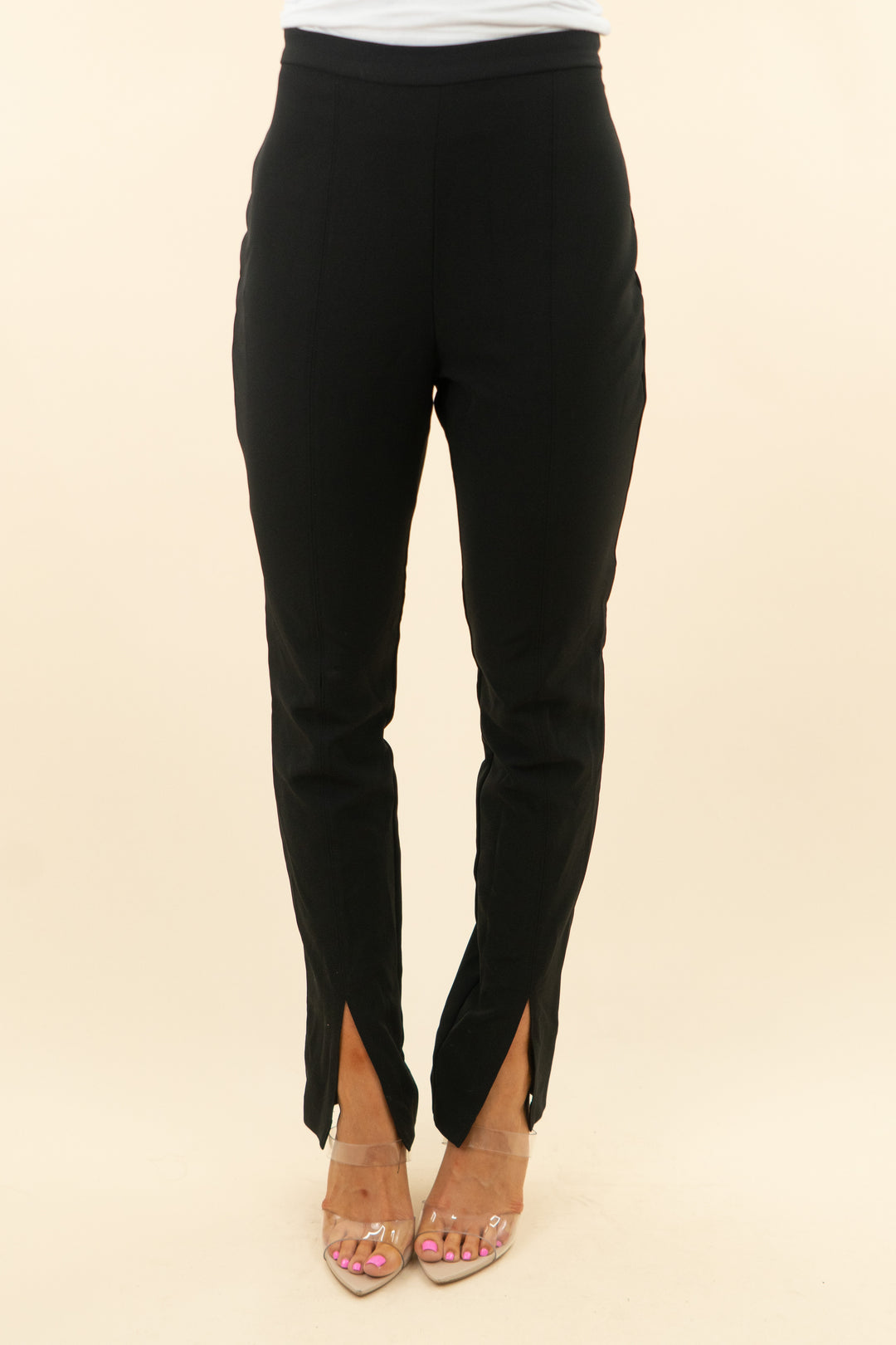 bardot black high waisted cigarette pants (s; retail $159)