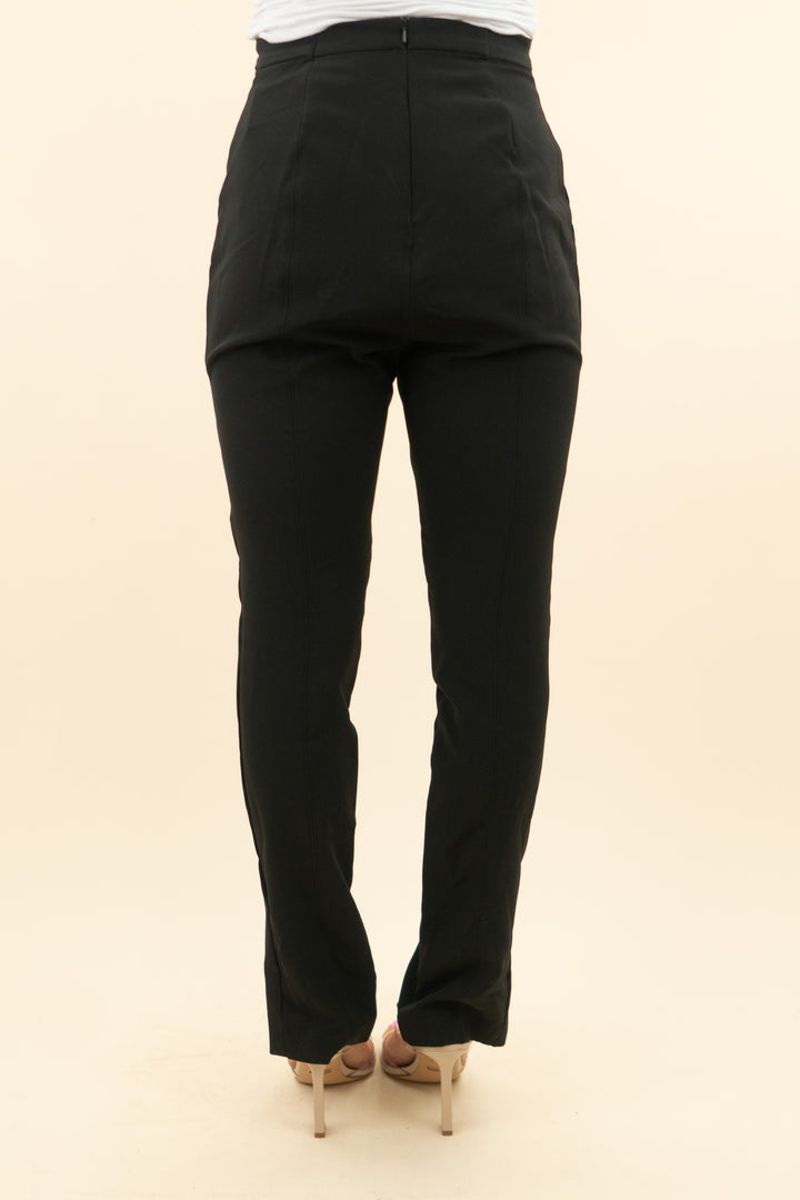 bardot black high waisted cigarette pants (s; retail $159)