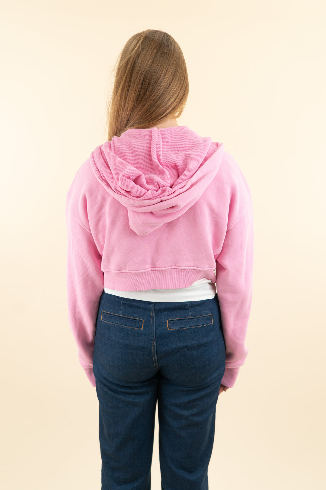 elwood bubblegum pink zip up hoodie nwt (m; retail $95)