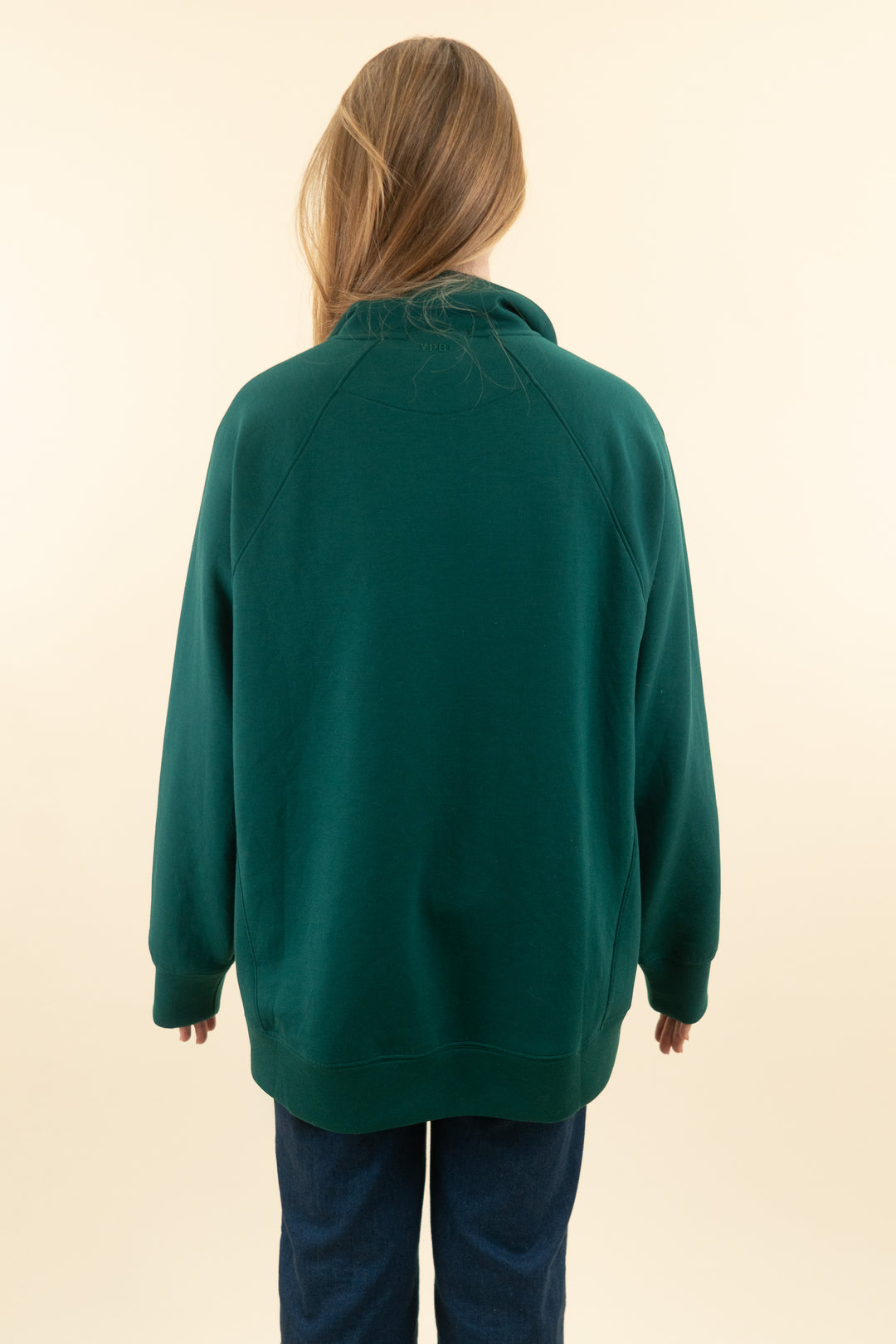 ypb emerald green quarter zip (xl; retail $85)