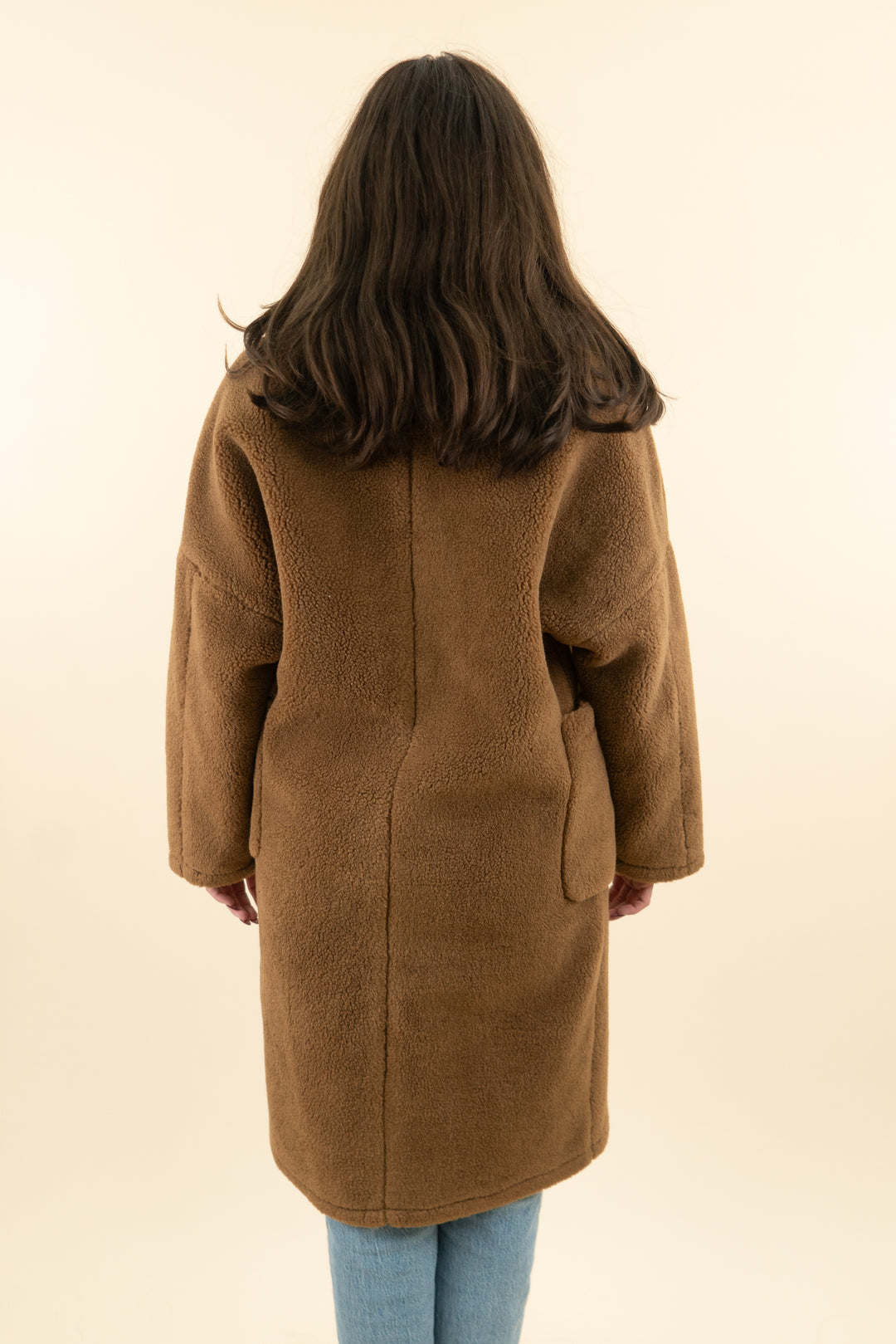 quaint by durlana quantas brown teddy trench coat (36; retail $300)