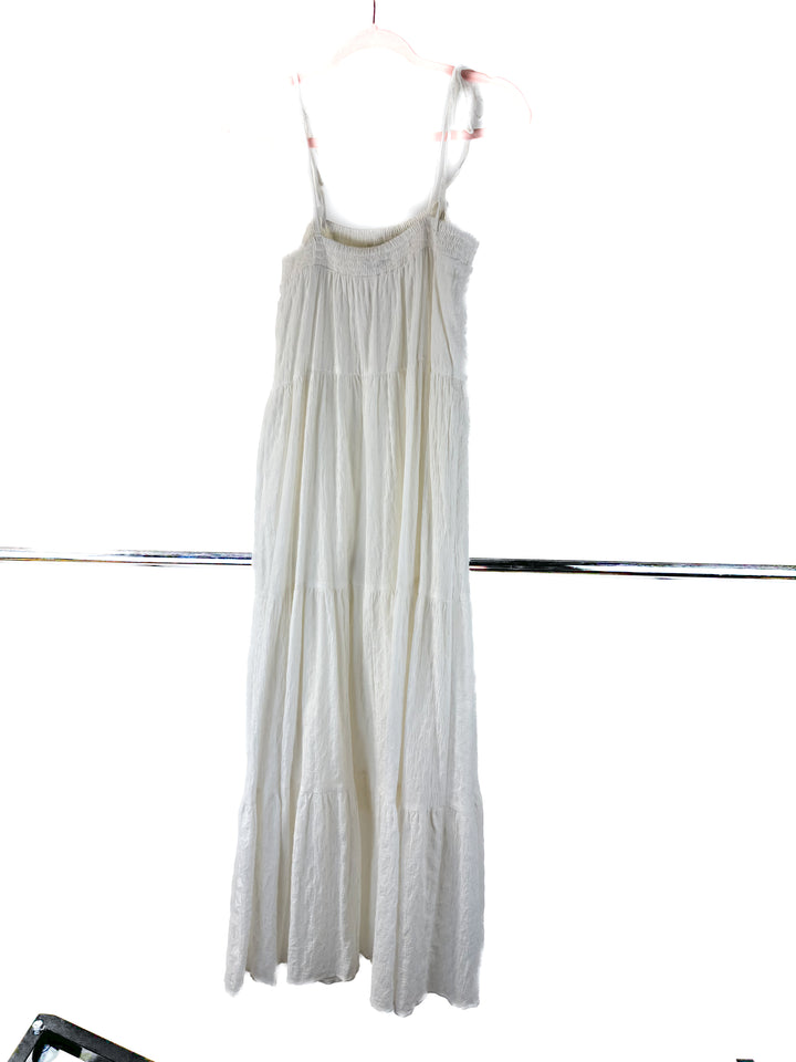 Express long white cotton dress (S)