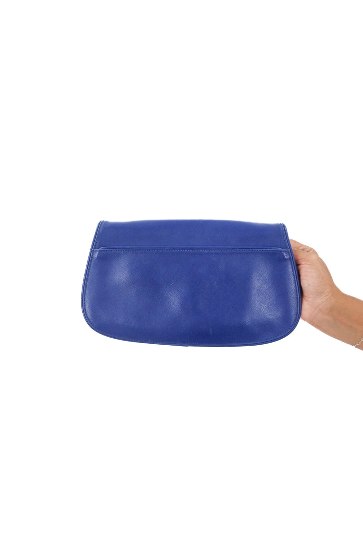 Tory Burch Saffiano Robinson Logo Clutch/ Crossbody
