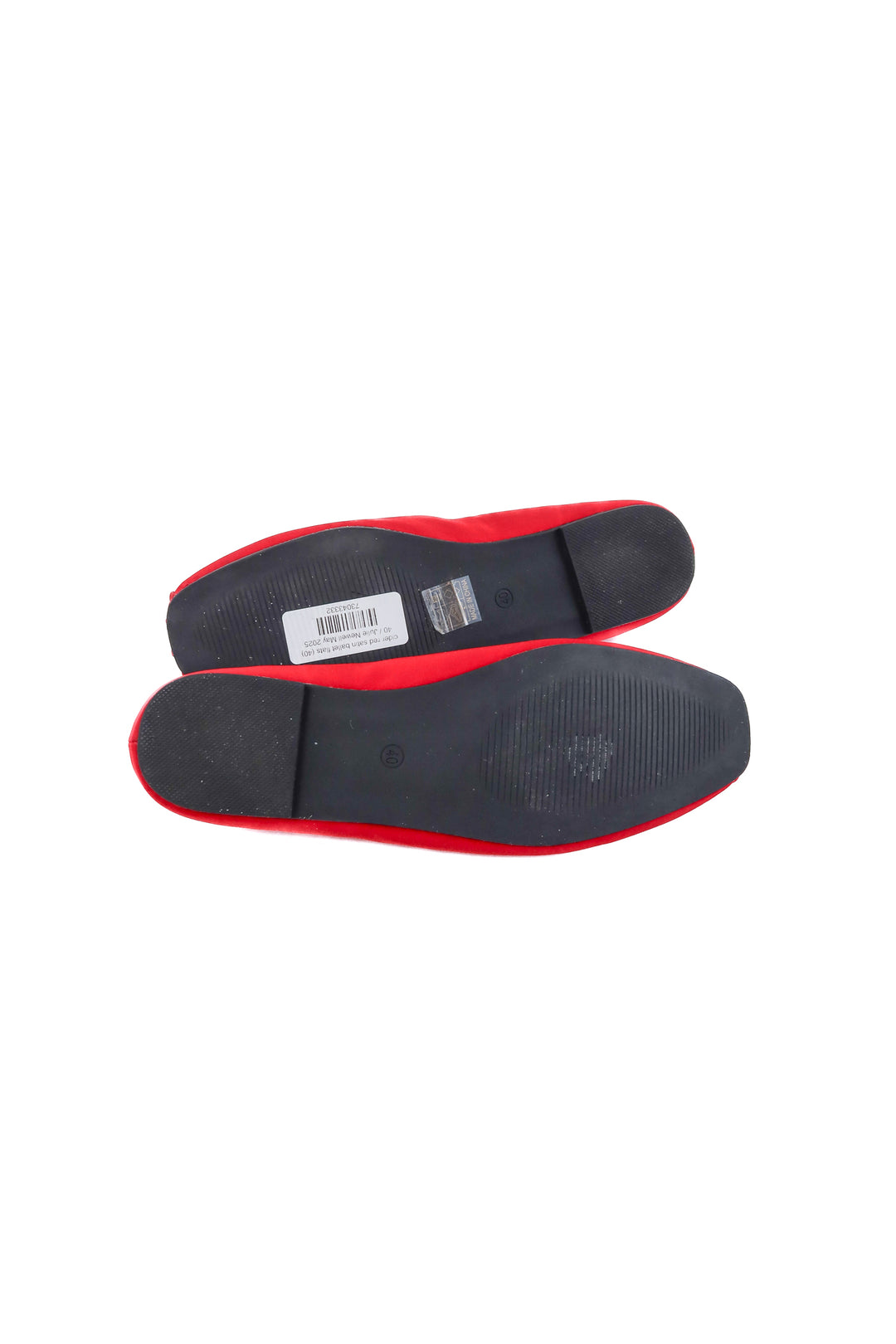 cider red satin ballet flats (40; retail $32.90)
