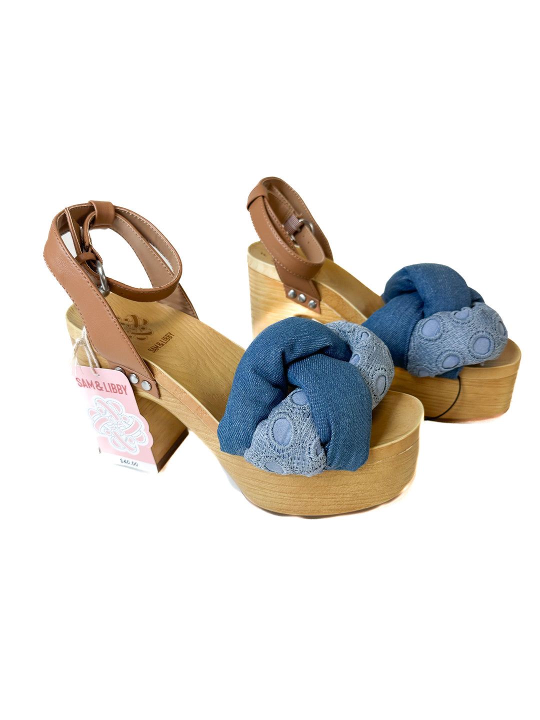 Sam and Libby Denim Platform Shoes NWT (7)