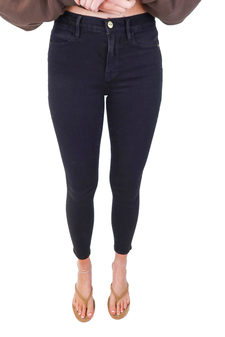 Frame Black Skinny Jeans (26)