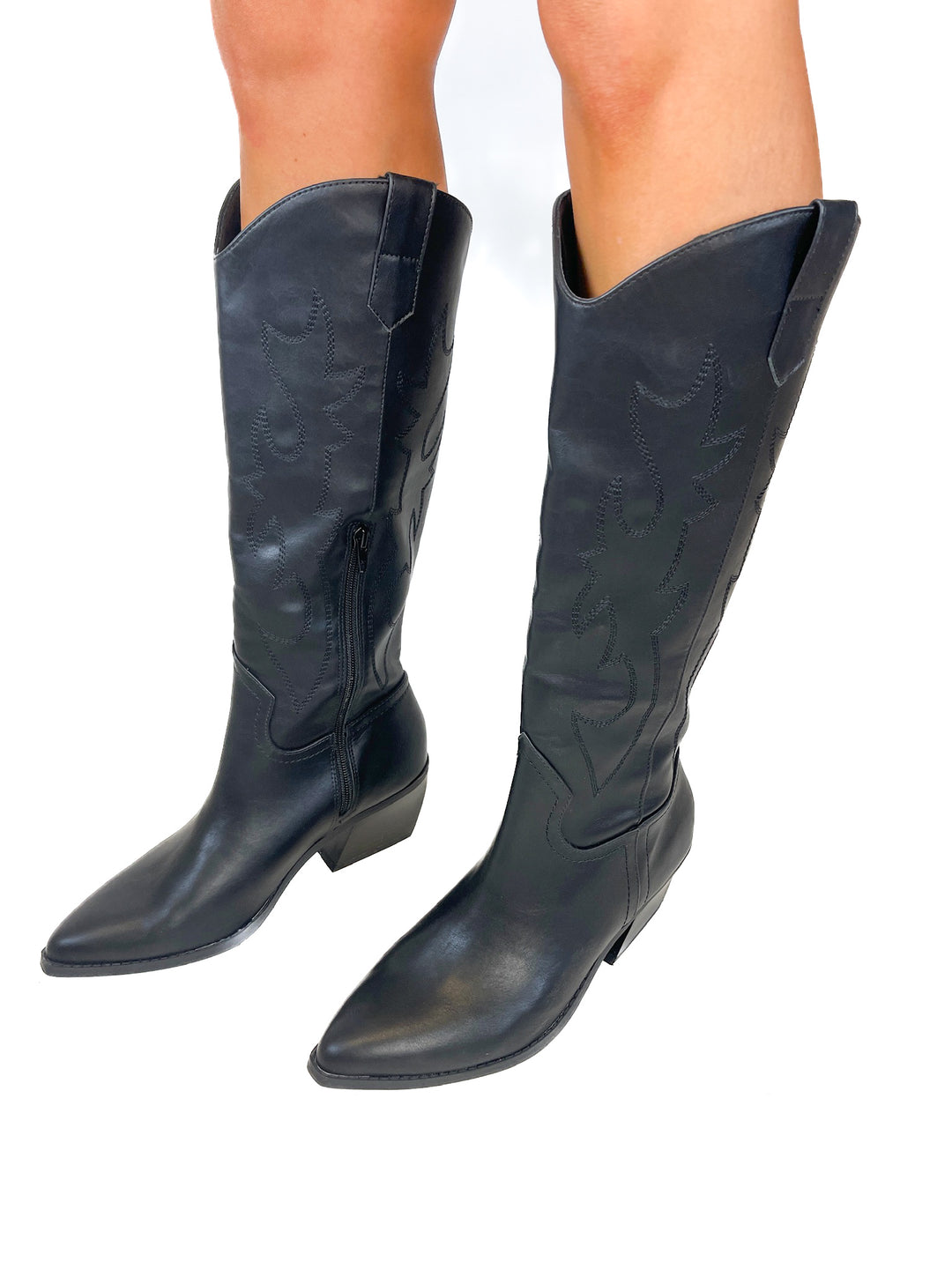 Madden NYC Black Western Cowboy Pull On Boot (9)
